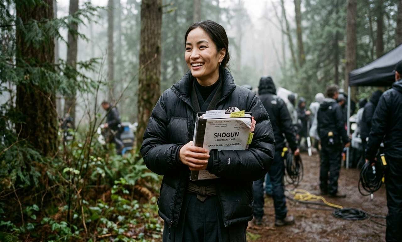 Anna Sawai Shogun salary behind the scenes filming set