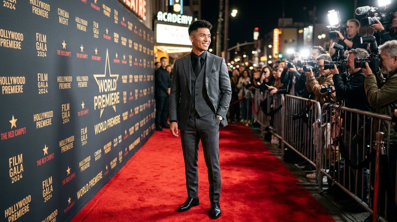 Dallas Liu net worth red carpet premiere portrait