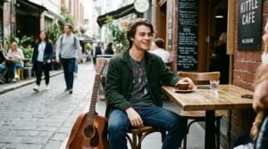 Felix Mallard net worth candid Melbourne cafe and music lifestyle photo